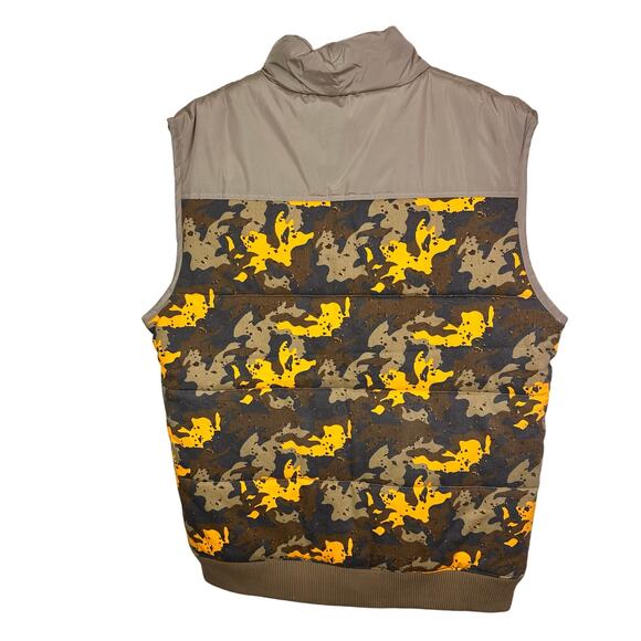 Cookies SF Mendocino camo Quilted Nylon Puffer Vest Jacket Size 2xl Mocha - Picture 8 of 9